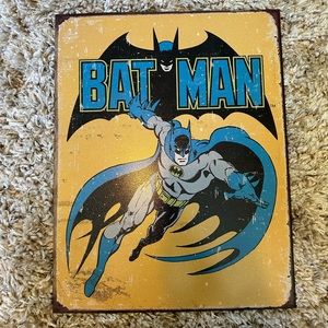 Metal Batman sign